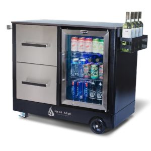 Mobile Outdoor Prep Center / Large Bar Cart