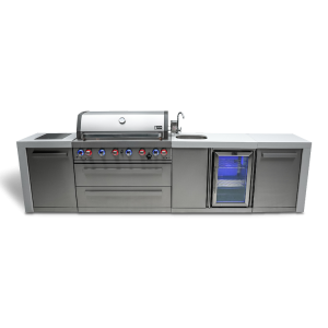 MONT ALPI 6-BURNER DELUXE ISLAND WITH A BEVERAGE CENTER